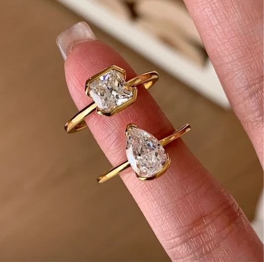 Solitaire SS Rings- 2 Styles