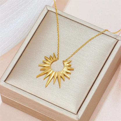 Sun Rays SS Necklace