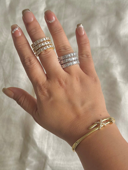 Three Layer Eternity Ring