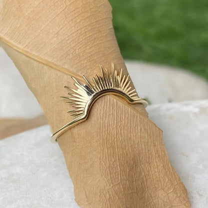Small Sunrise Ring - Gold