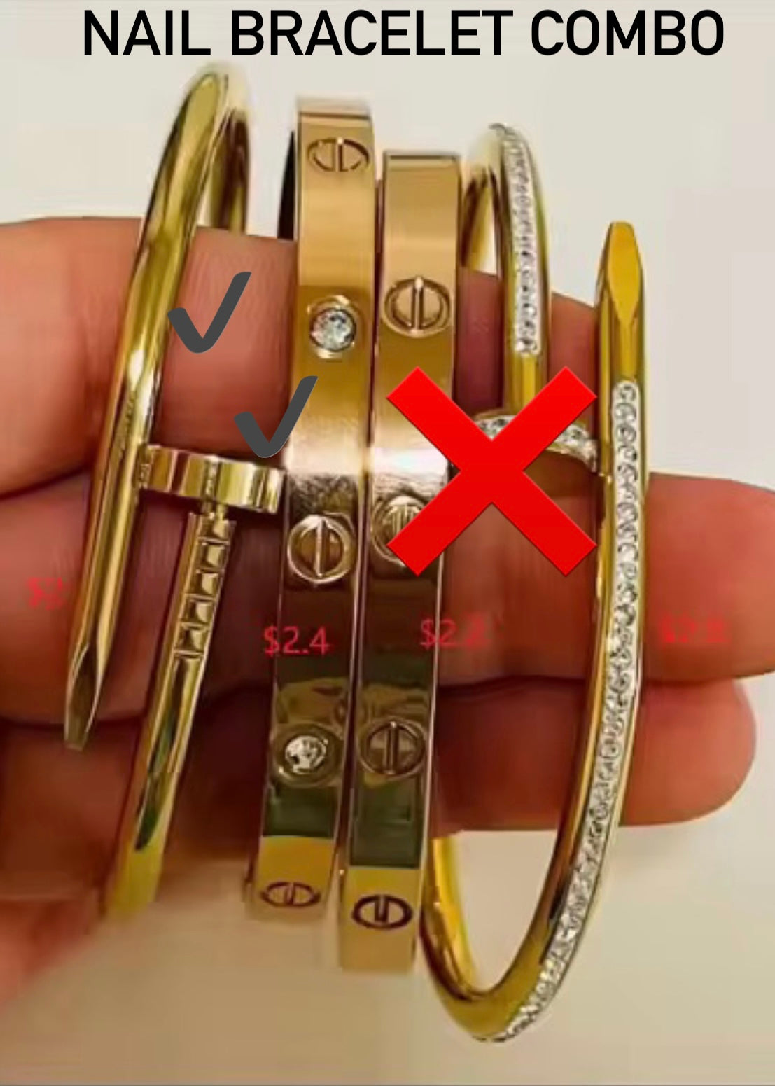 Nail Bracelet-Combo & Single