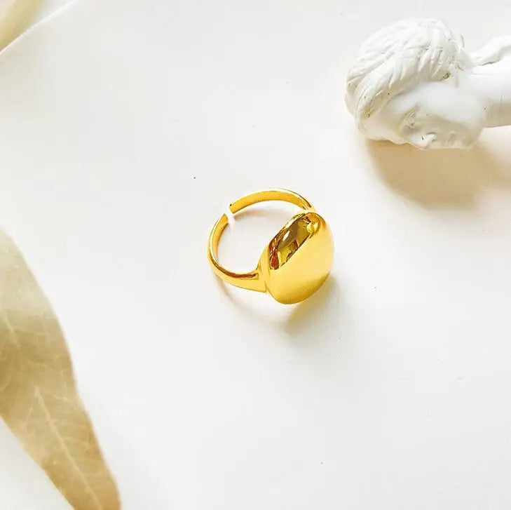 Oval Chunky SS Ring