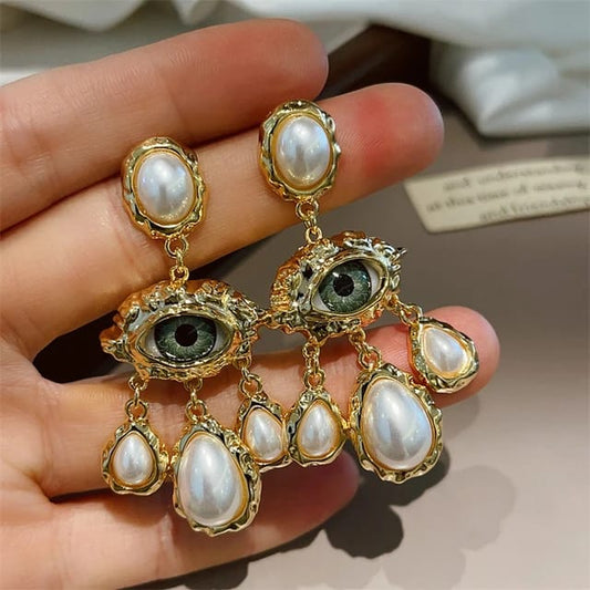 Premium Evil Eye Dangling Earrings