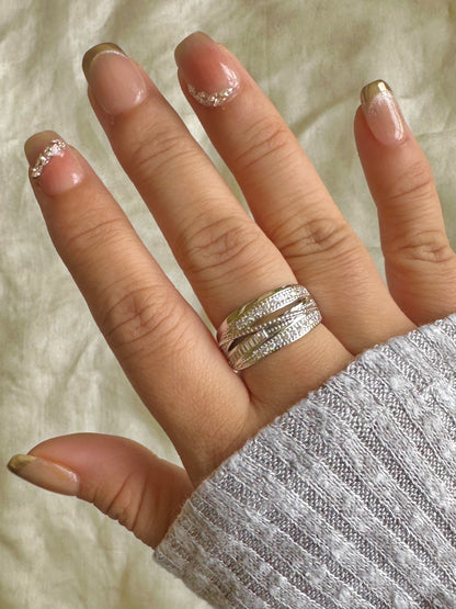 Silver Layered Ring