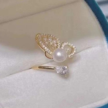 Studded Butterfly Rings