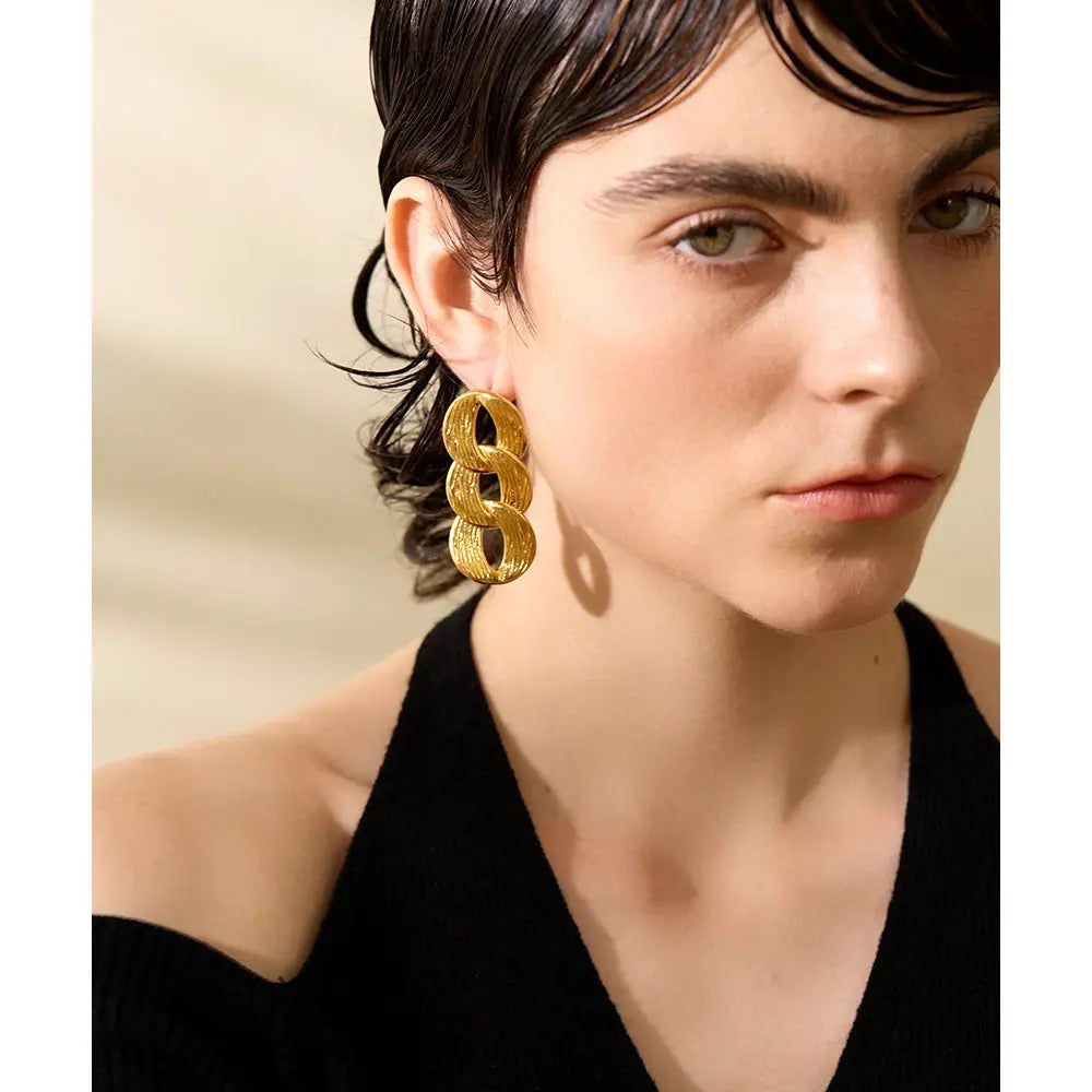 Chunky Chain Hoops