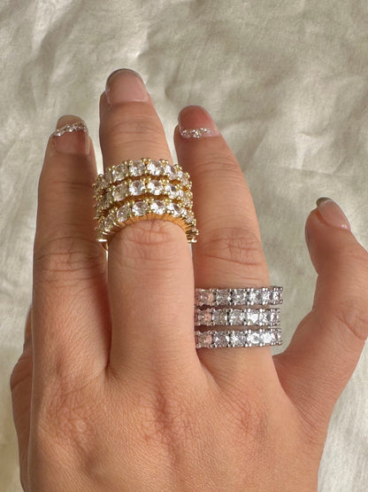 Three Layer Eternity Ring