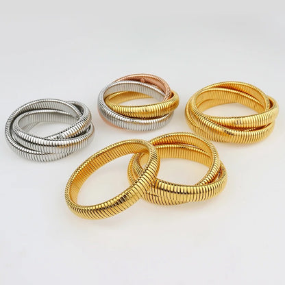 Double Cobra Intertwined Bracelet