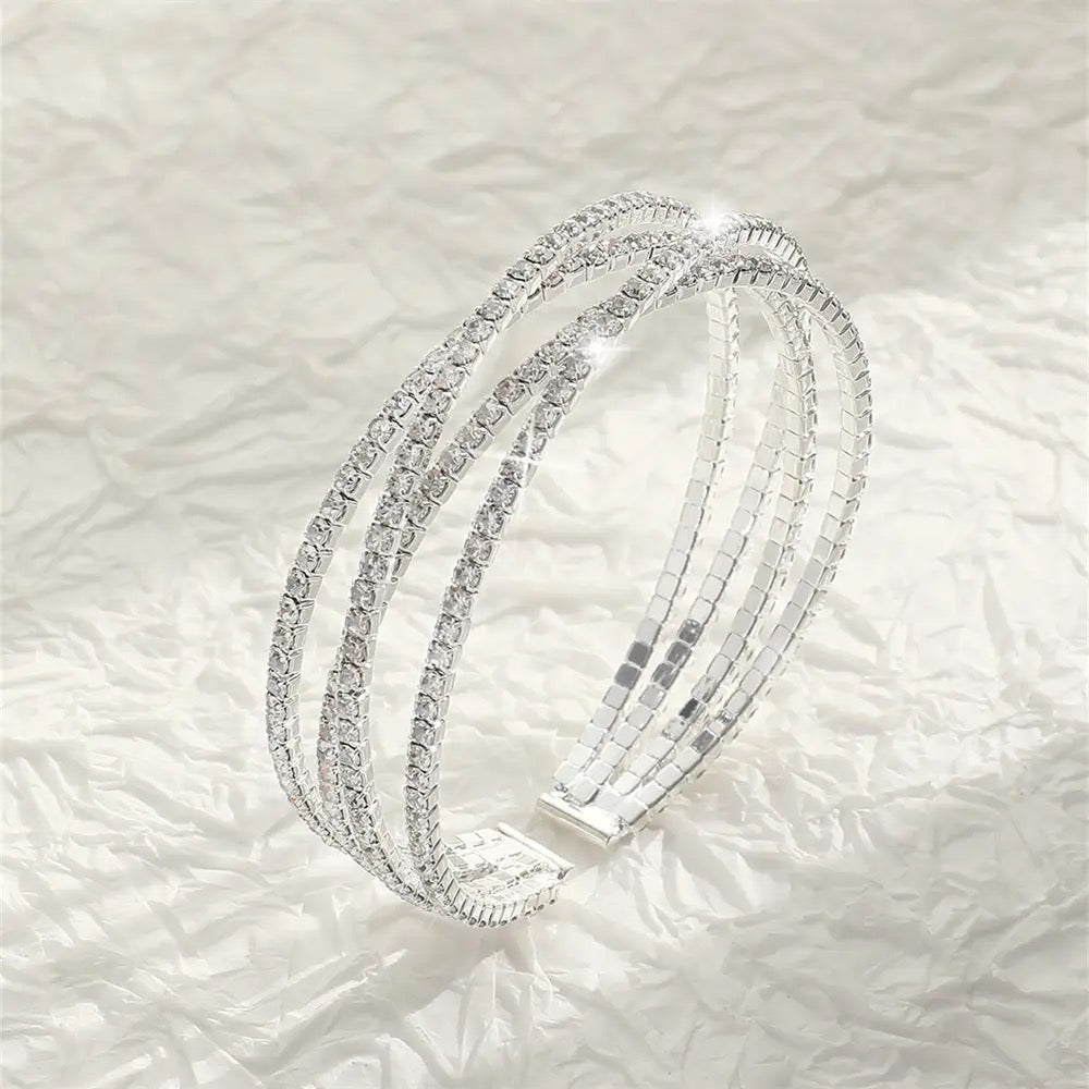 Silver Adjustable Kada Bracelet