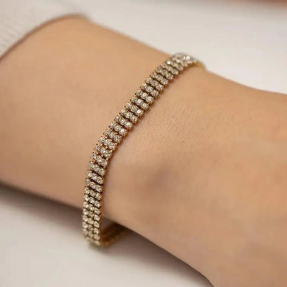 Triple Dust Tennis Bracelet