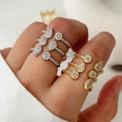 Dainty Bunch Rings-Silver and Gold