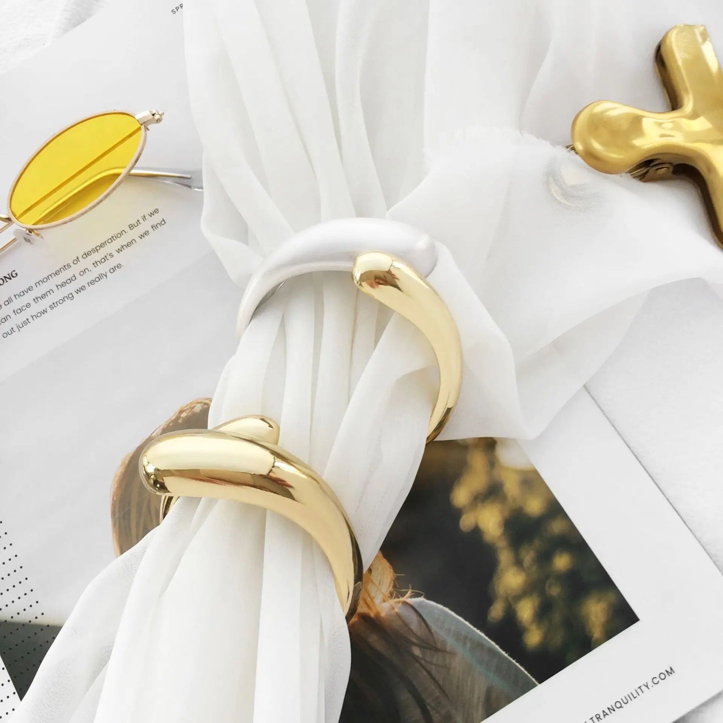 Chunky Solid Cuffs Bracelets