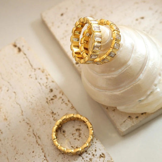 Crystal SS Band Ring