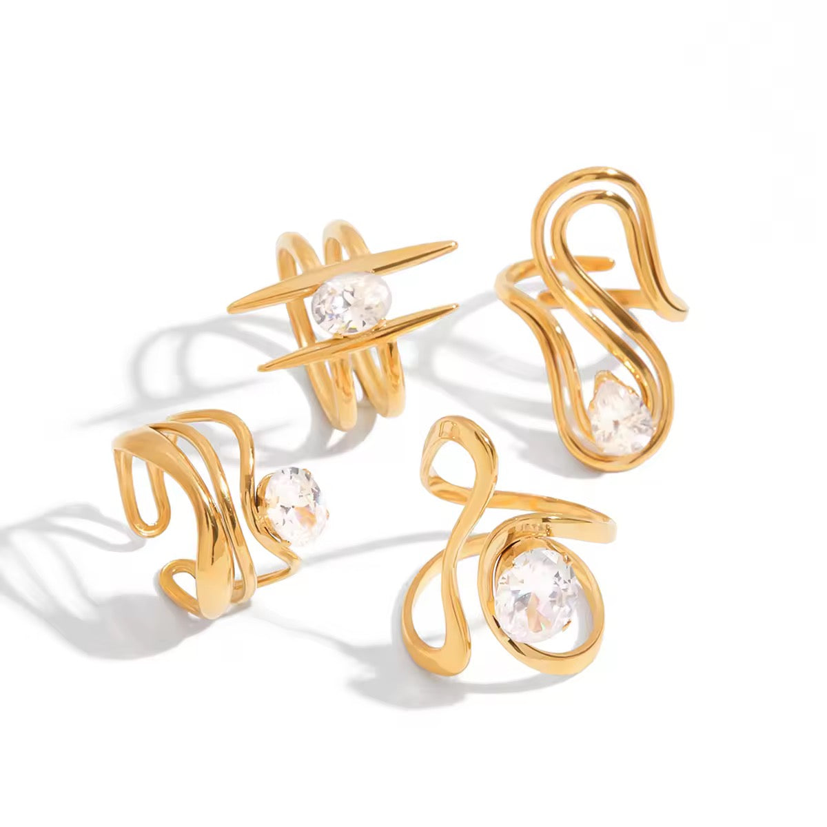 Molten Solitaire Series Rings