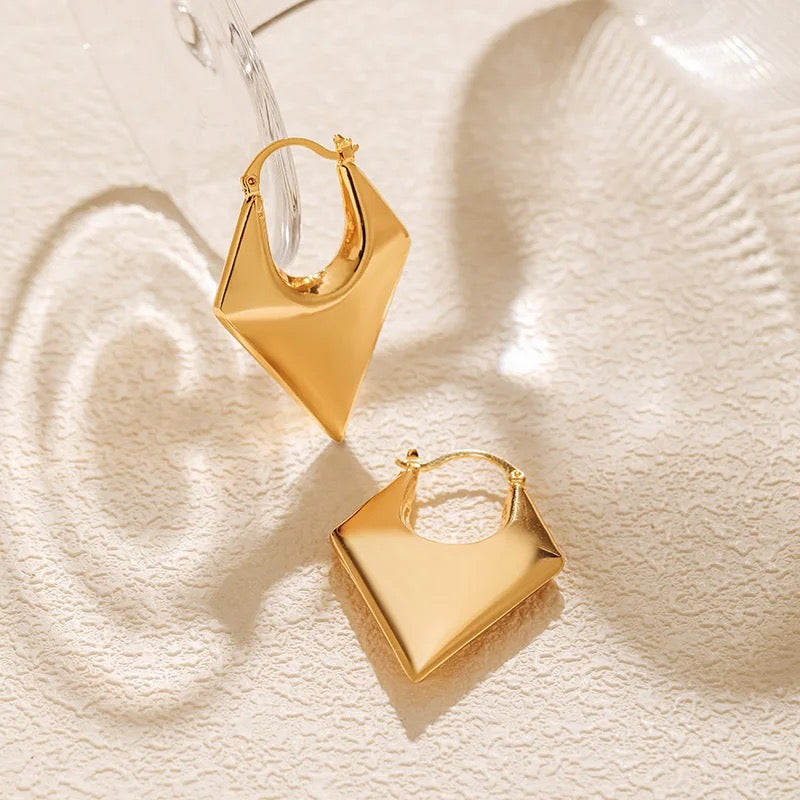Conical Statement Hoop Earring