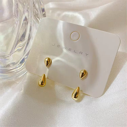 Exclamation Floating Earrings-Gold