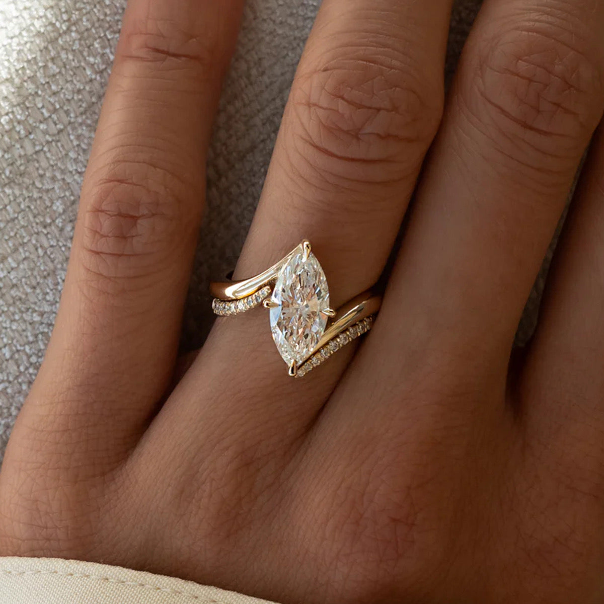 Nova Marquise Ring Set