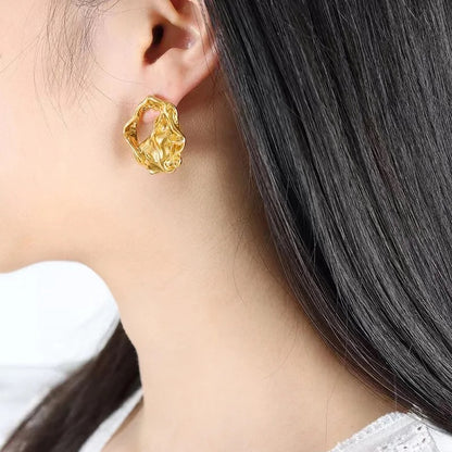 Uneven Circular Earrings