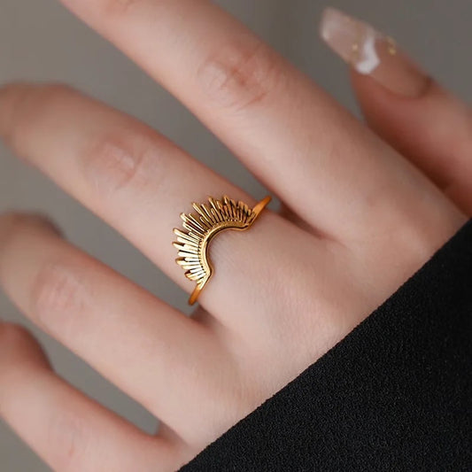 Small Sunrise Ring - Gold