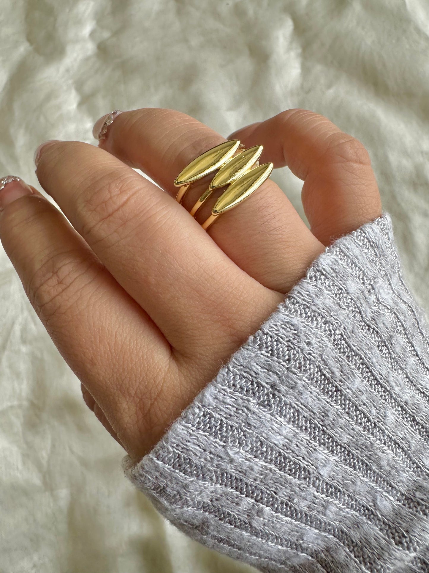 Three Stack Gold Ring