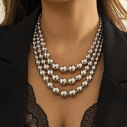 Triple Layer Moti Necklace