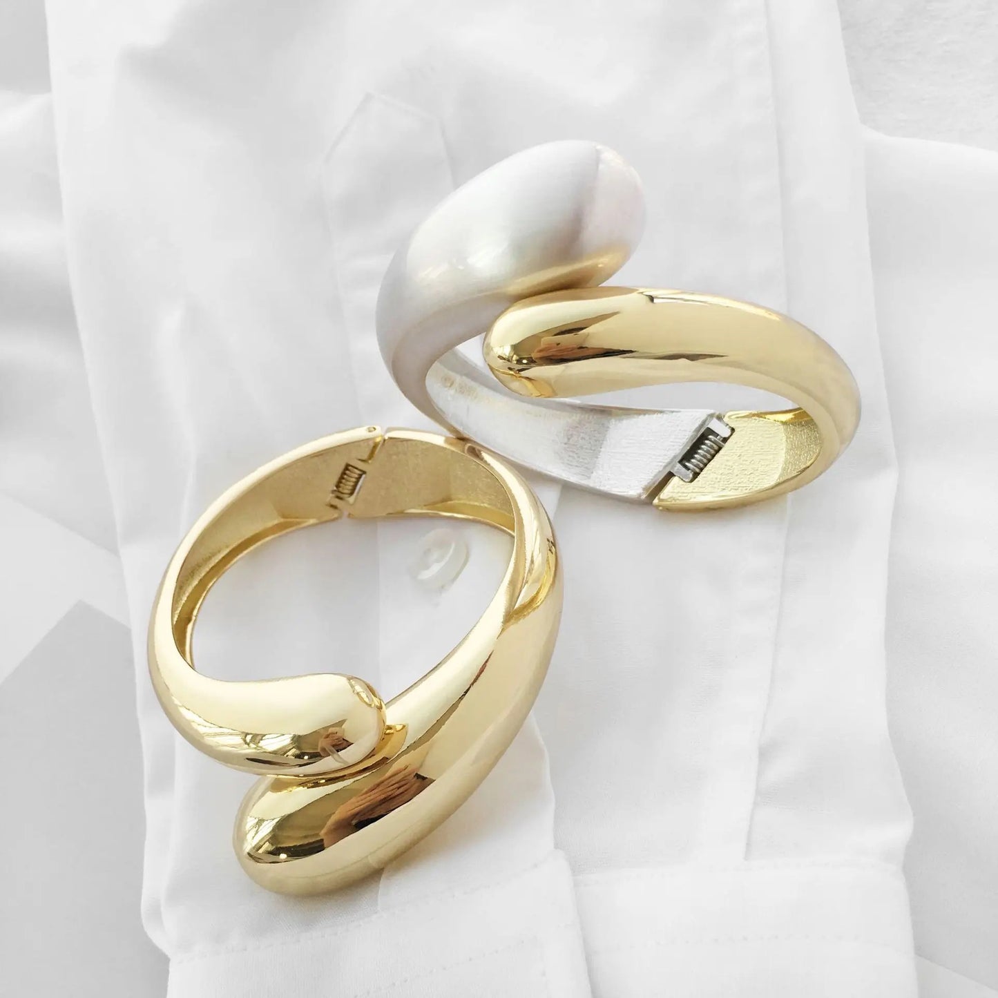 Chunky Solid Cuffs Bracelets
