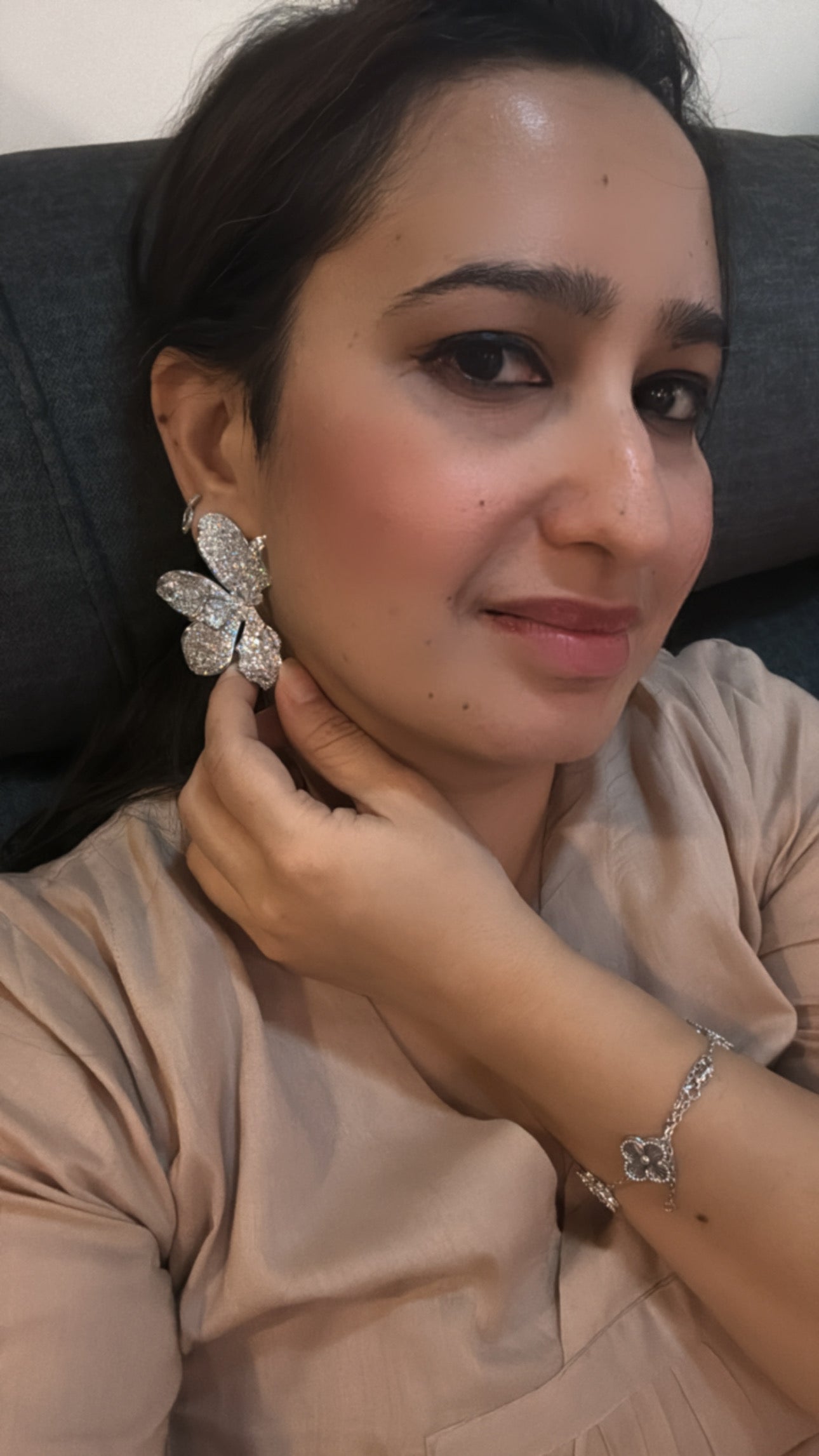 Ultimate Diamond Orchid Earrings