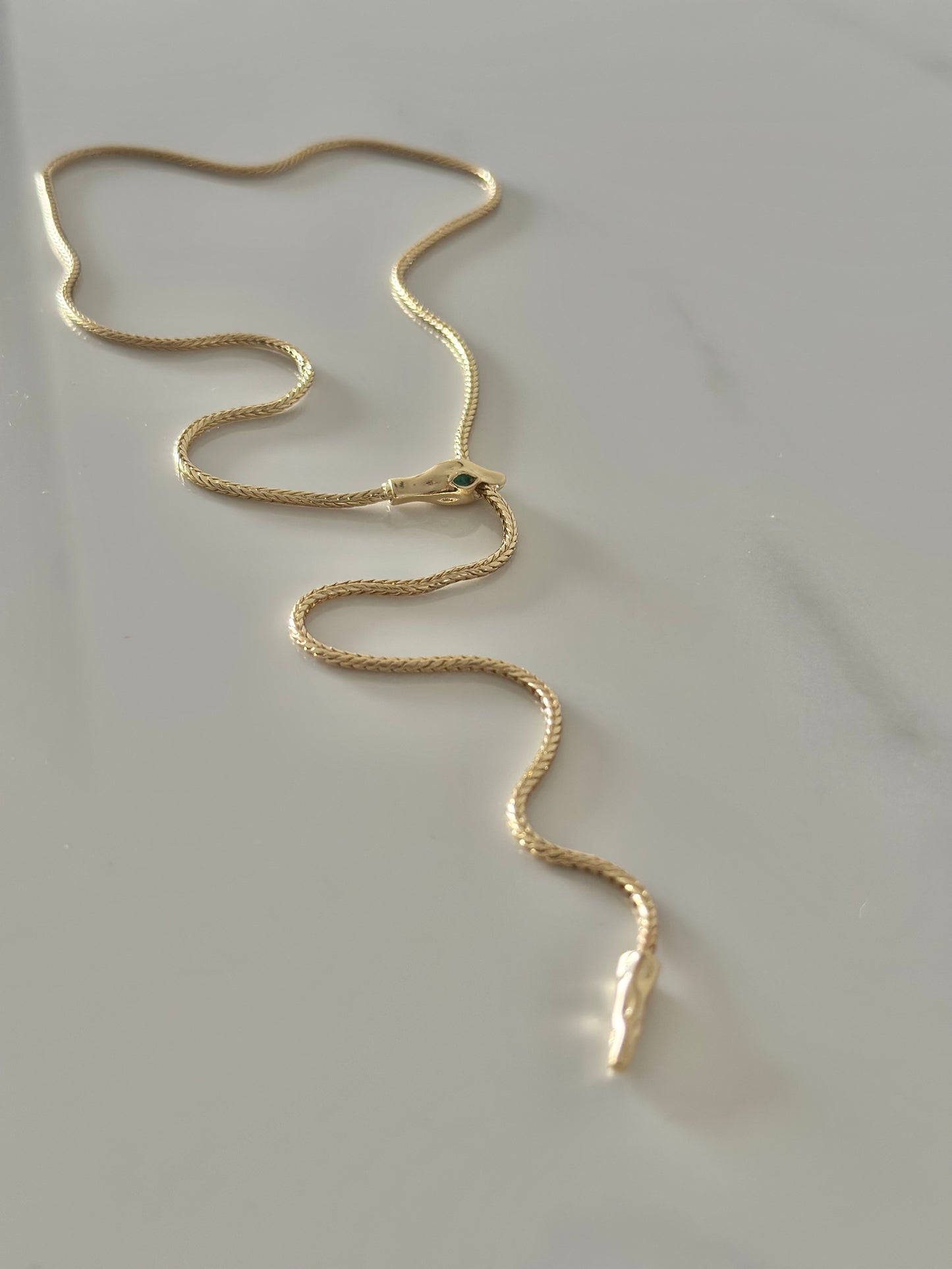 Sliding SS Snake Necklace