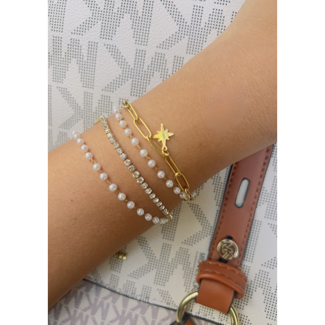 Wrap Around Dainty Stacked Bracelet