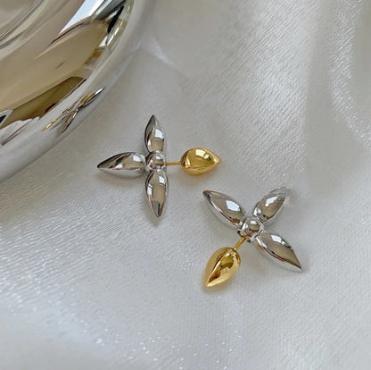 Sandwich Style SS Arrow Earrings