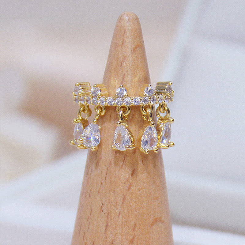 Sparkling Drip Ear Cuff-Single Pc