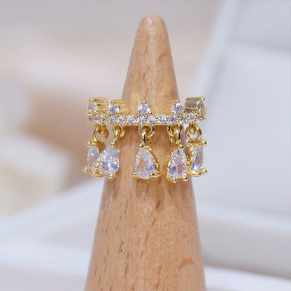 Sparkling Drip Ear Cuff-Single Pc