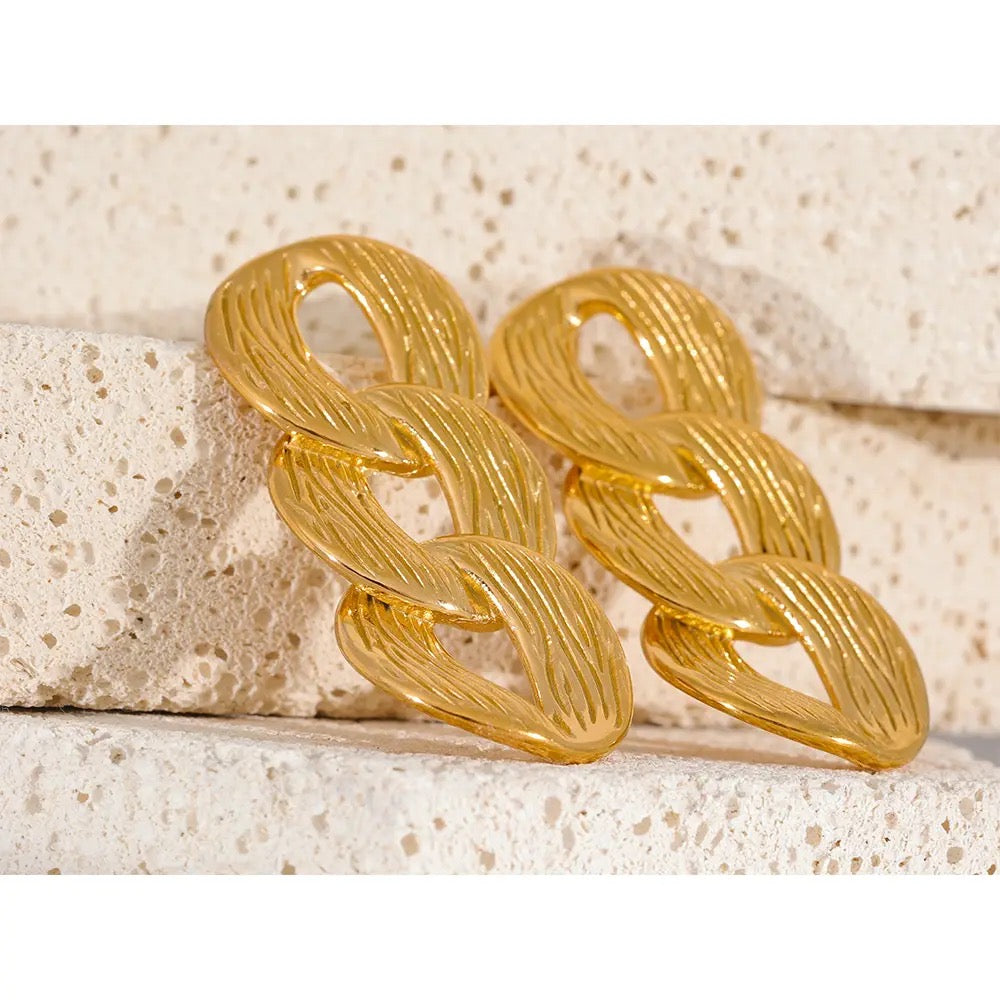 Chunky Chain Hoops