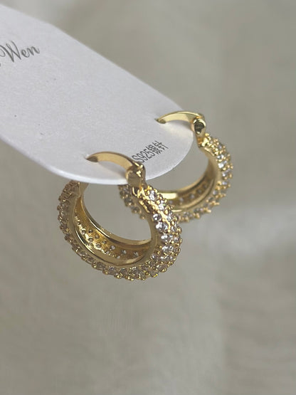 Studded Round Bali Earrings