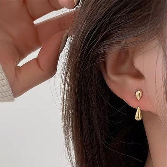 Exclamation Floating Earrings-Gold