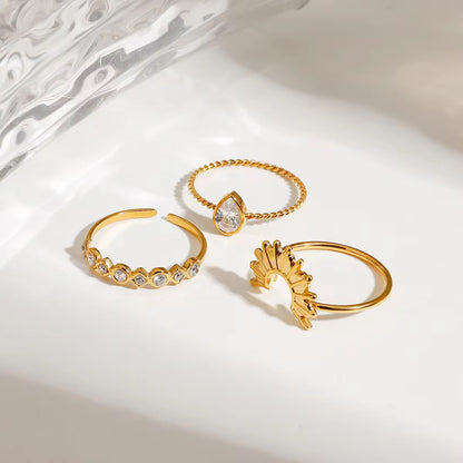 Sunshine 3 Ring Set-Size7/8