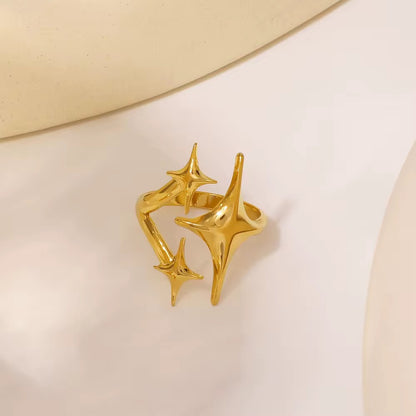 Triple Star Ring-Gold