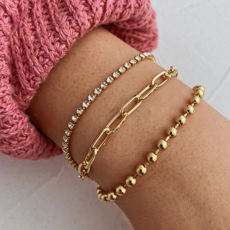 Chain Tennis Combination Bracelets -2 Types