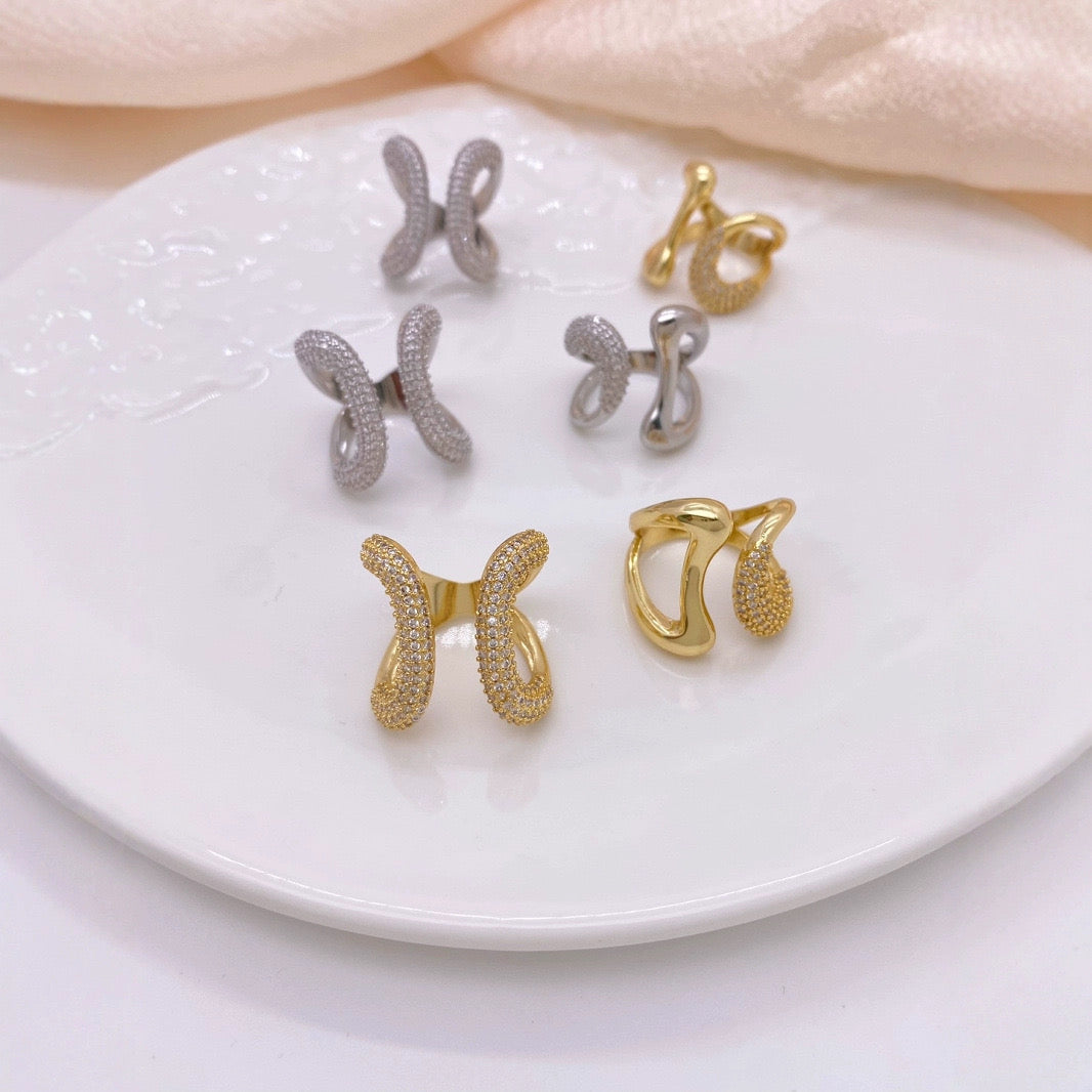 Luna Curve Statement Ring-2 Colors