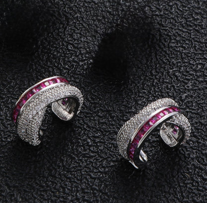 Luxe Eternity Wrap Earrings and Cuffe Set