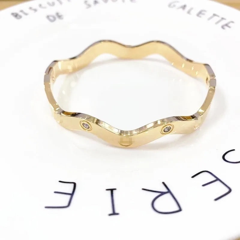 Diamond Band SS Bracelets-3 Types