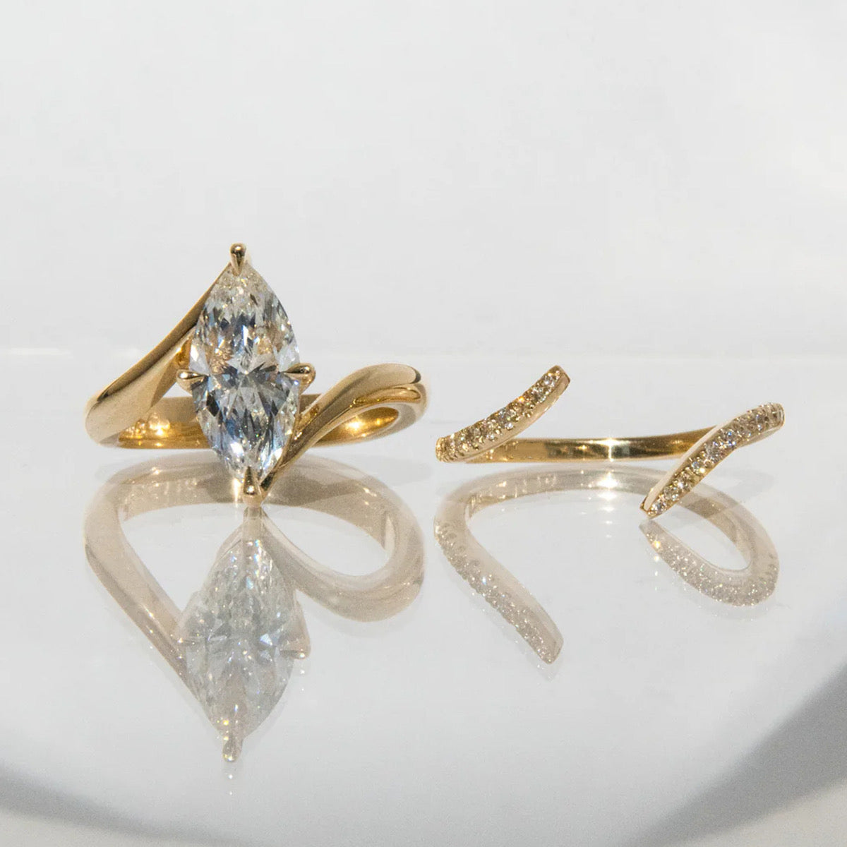 Nova Marquise Ring Set