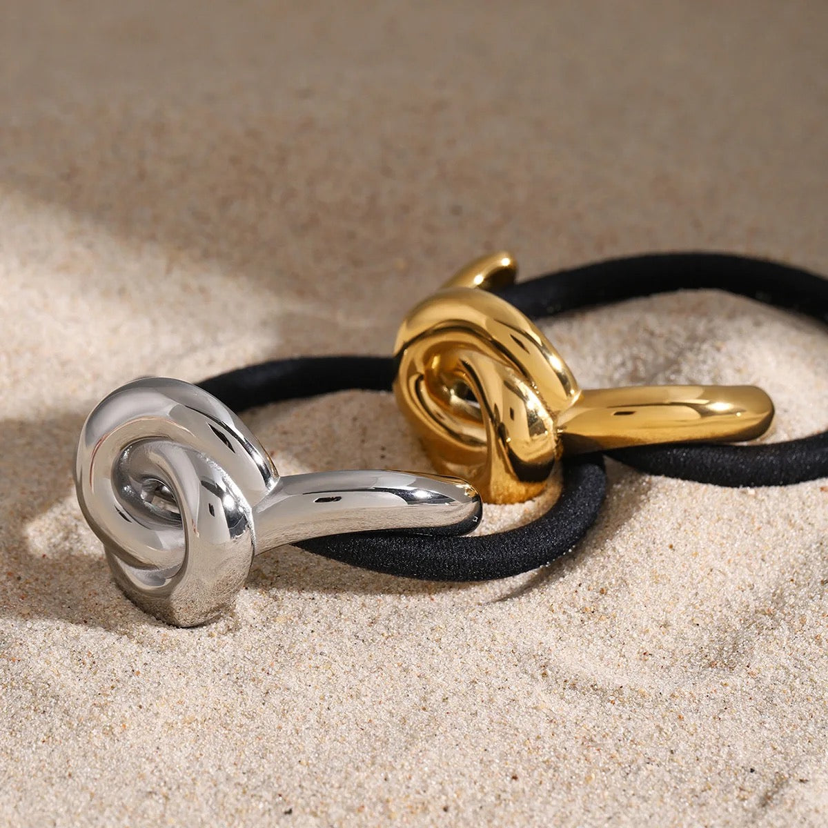 SS Medium Gold Hair Ties-2 Styles