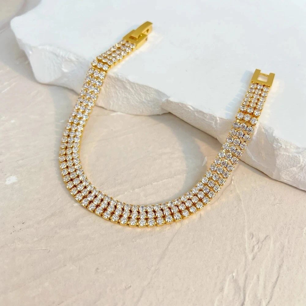 Triple Dust Tennis Bracelet