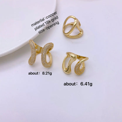 Luna Curve Statement Ring-2 Colors