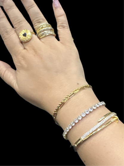 Double Layered SS Chain Bracelet