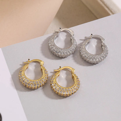 Studded Round Bali Earrings