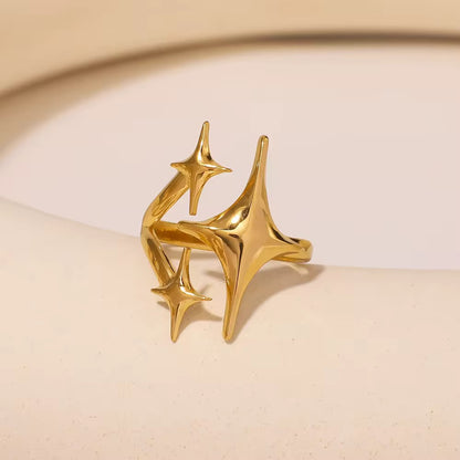 Triple Star Ring-Gold
