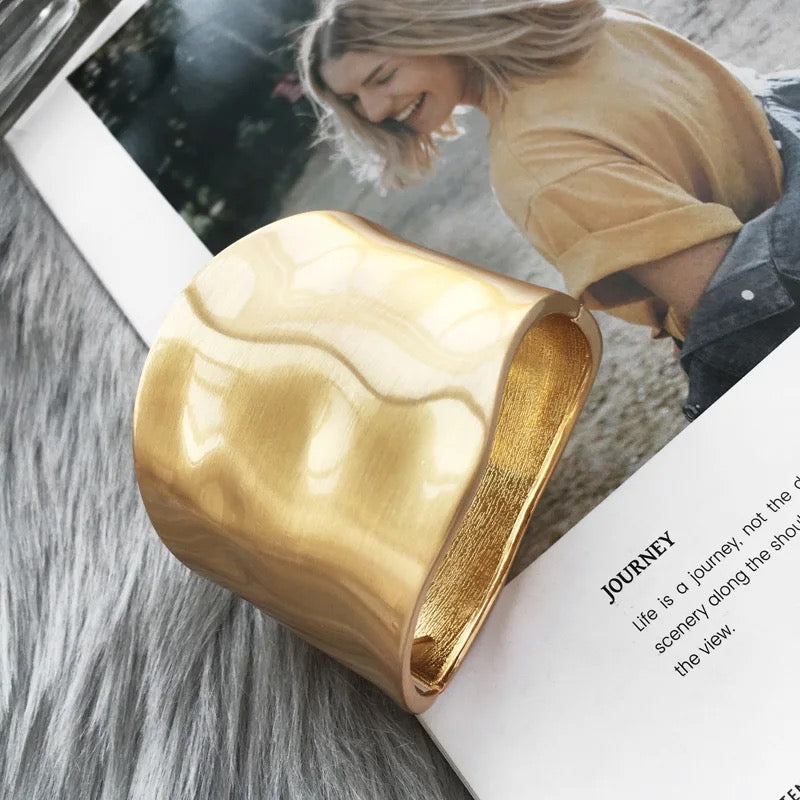 Chunky Solid Cuffs Bracelets