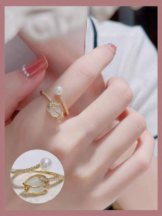 Fancy Pearl Rings- 2 Designs